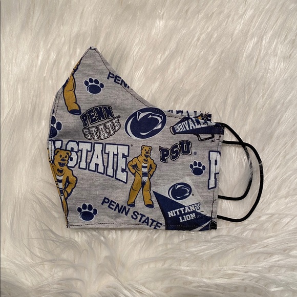 Penn State Face Mask With Filter Pocket Gray - Picture 1 of 2
